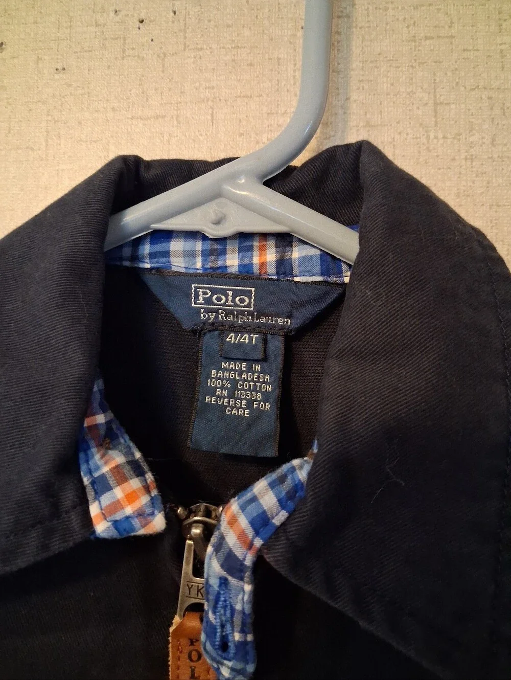 Ralph Lauren navy zip